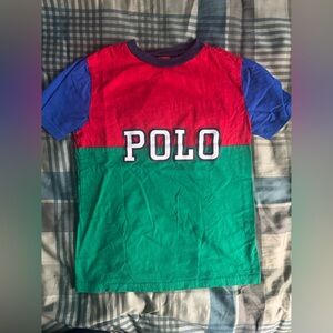 Polo by Ralph Lauren Kids Tri-Color Polo Shirt - Red, Blue, Green